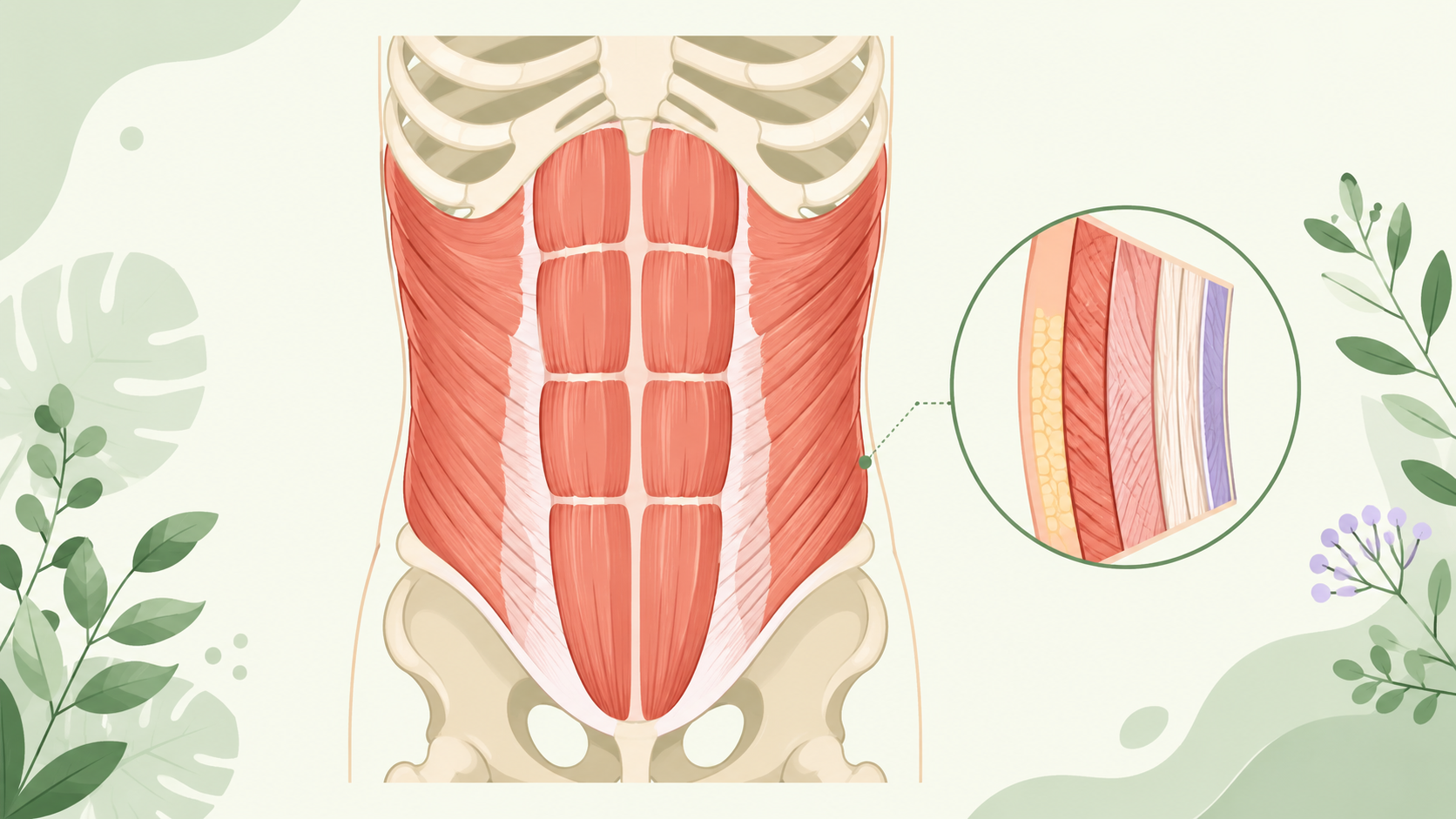 The abdominal muscles