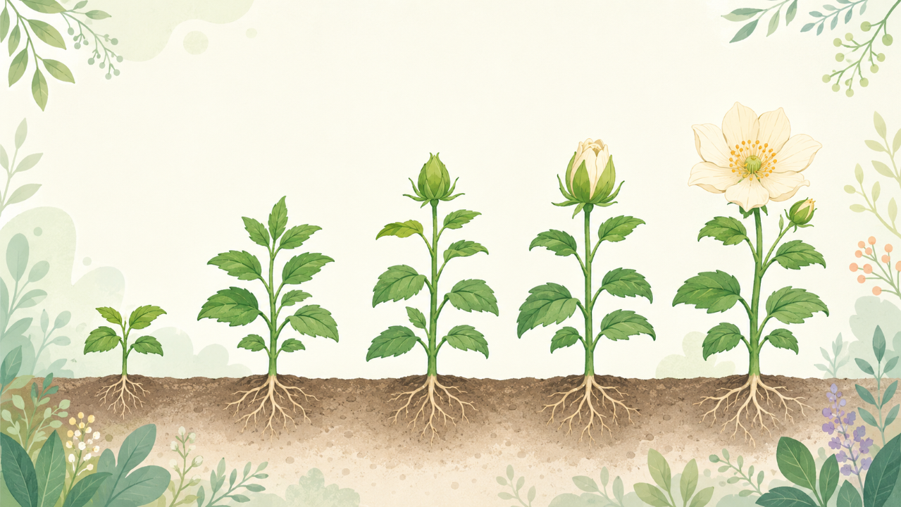 De la planta a la flor