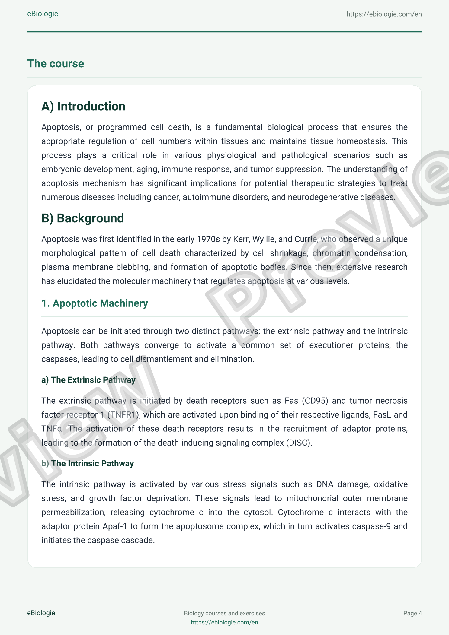 e-Book PDF: Apoptosis - Course and Quiz