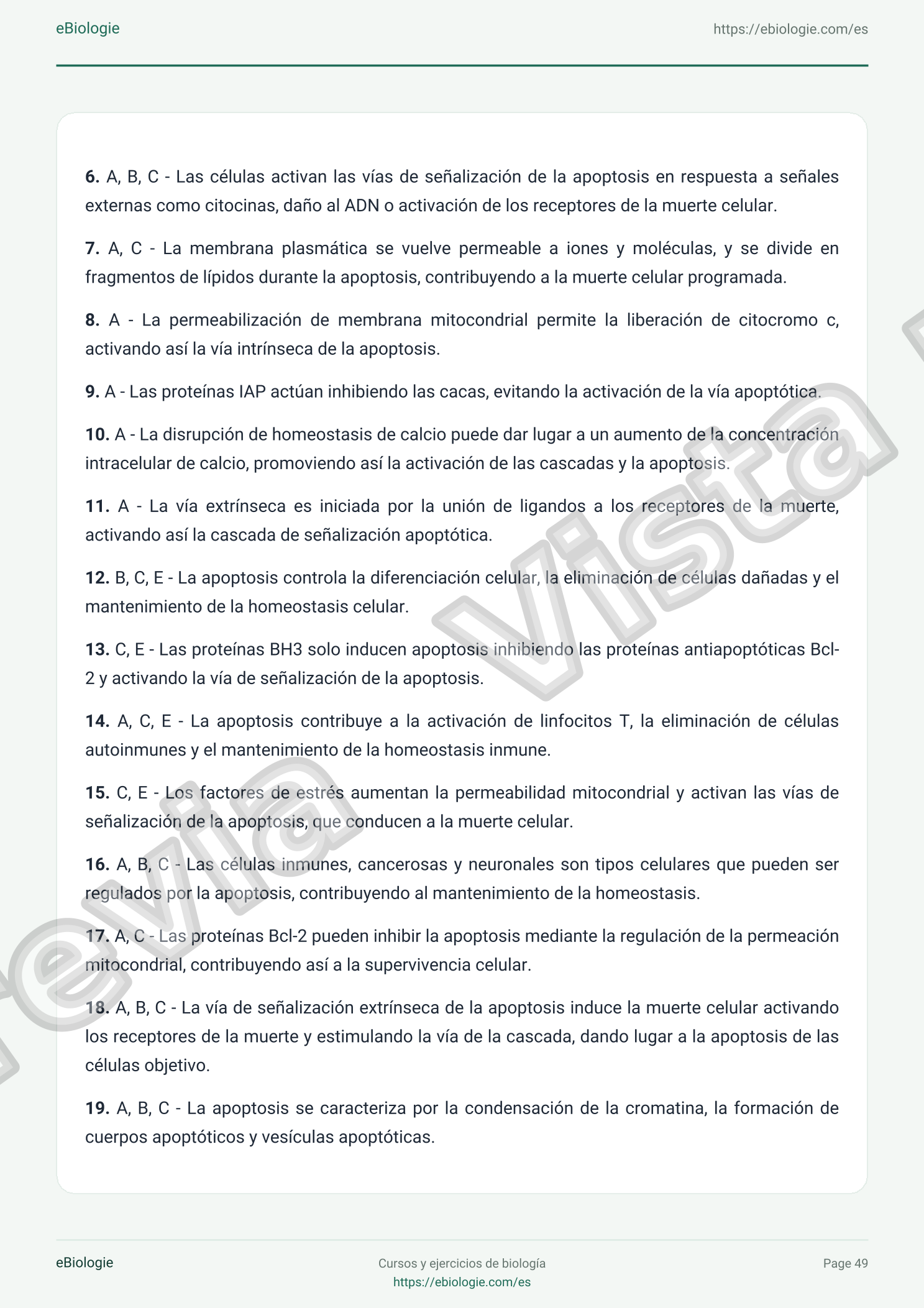 e-Book PDF: Apoptosis - Curso y cuestionario