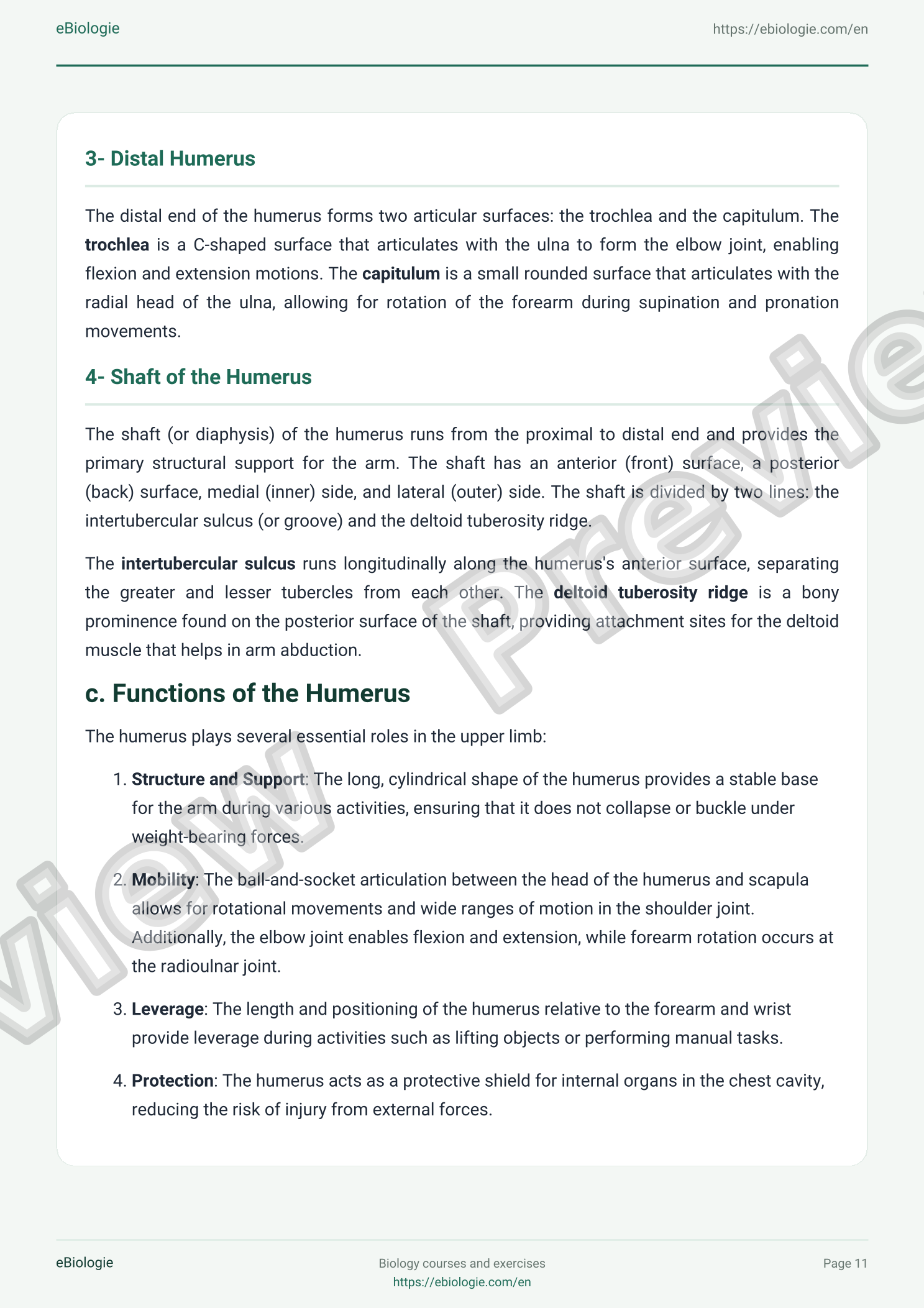 e-Book PDF: Osteology of the Upper Limb (Courses + Quiz)