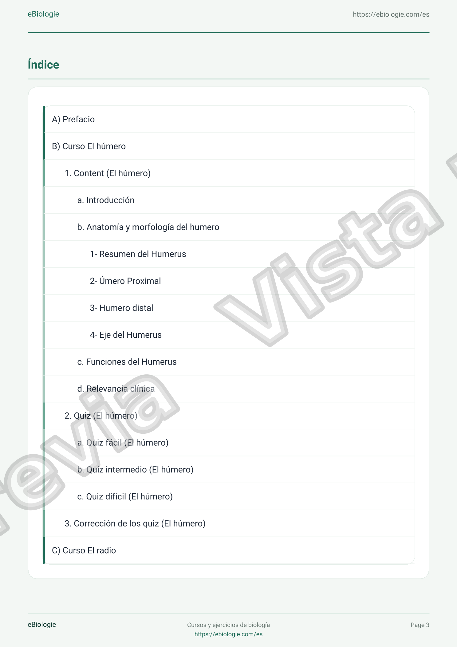 e-Book PDF: Osteología del miembro superior (Cursos + Cuestionario)