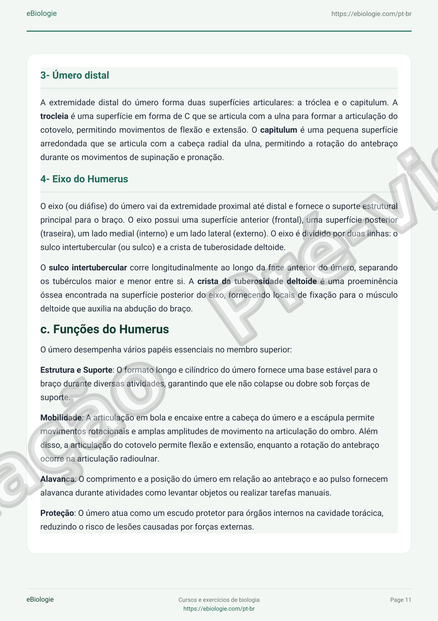 e-Book PDF: Osteologia do Membro Superior (Cursos + Questionário)