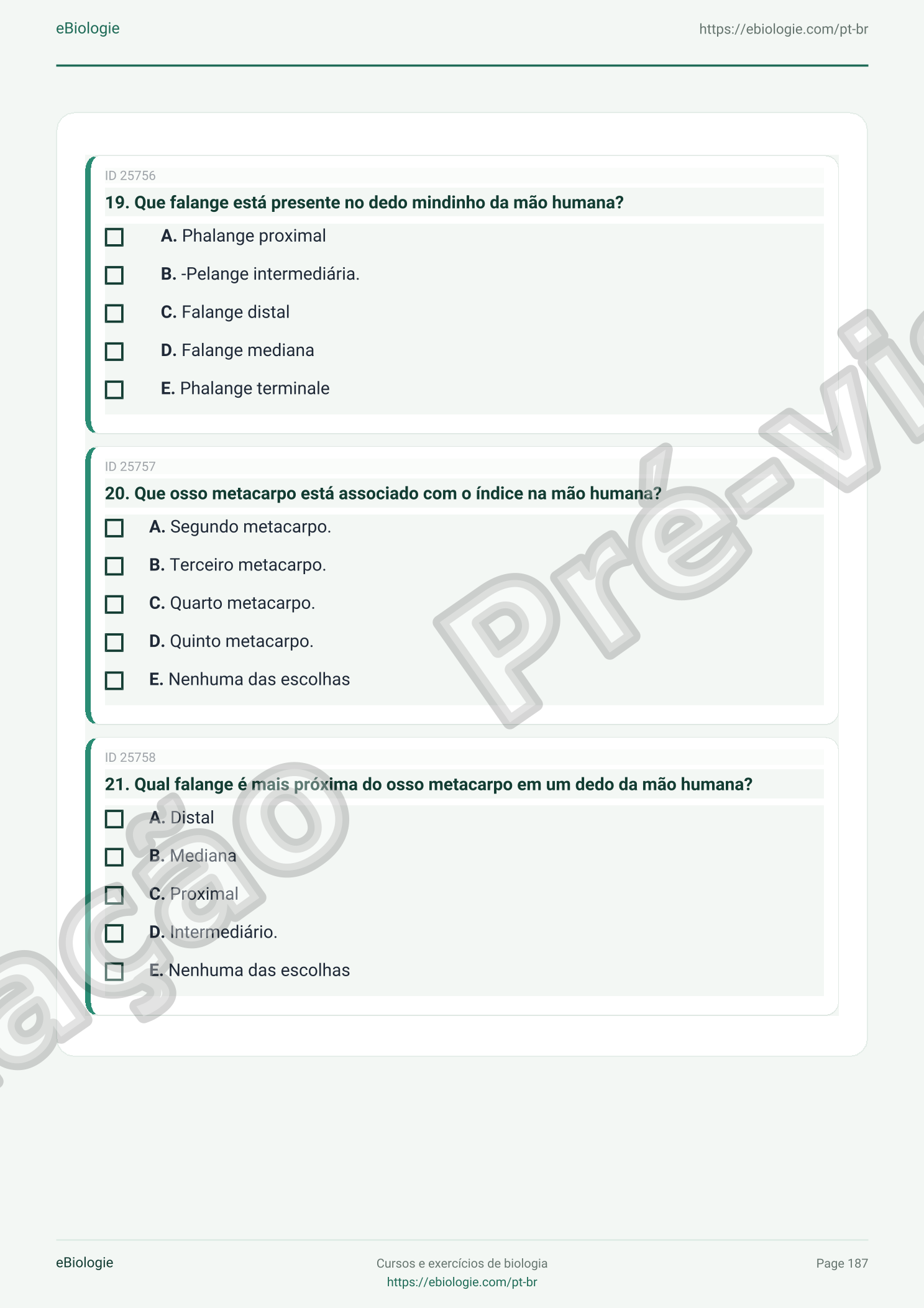 e-Book PDF: Osteologia do Membro Superior (Cursos + Questionário)