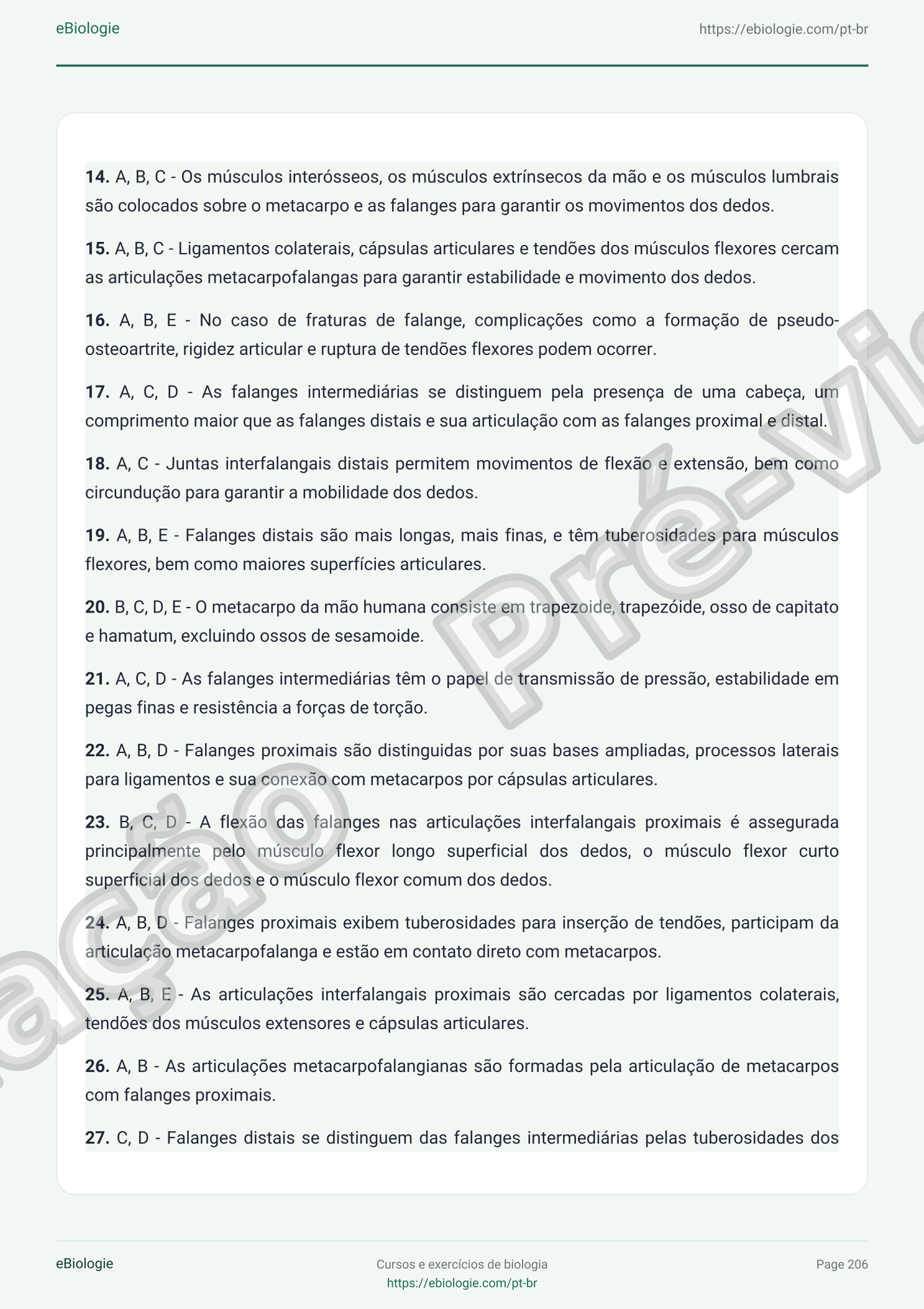 e-Book PDF: Osteologia do Membro Superior (Cursos + Questionário)
